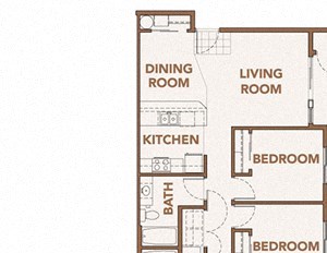 Copper River Apartments l 3x2 Floor Plan Three Bedroom Floor Plans Spokane WA 99224 l Copper River Apartments For Rent